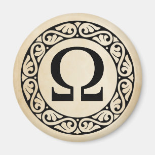 Greek Alphabet Letter Omega Magnet