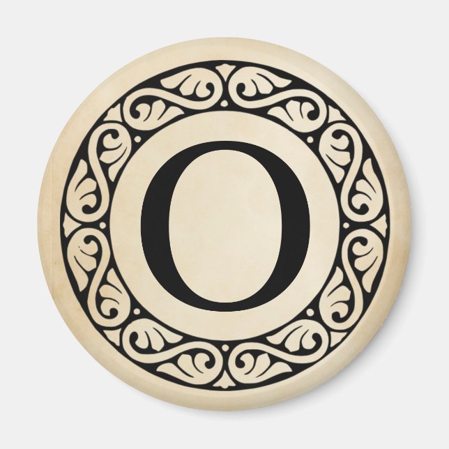 Greek Alphabet Letter Omicron Magnet (Front)