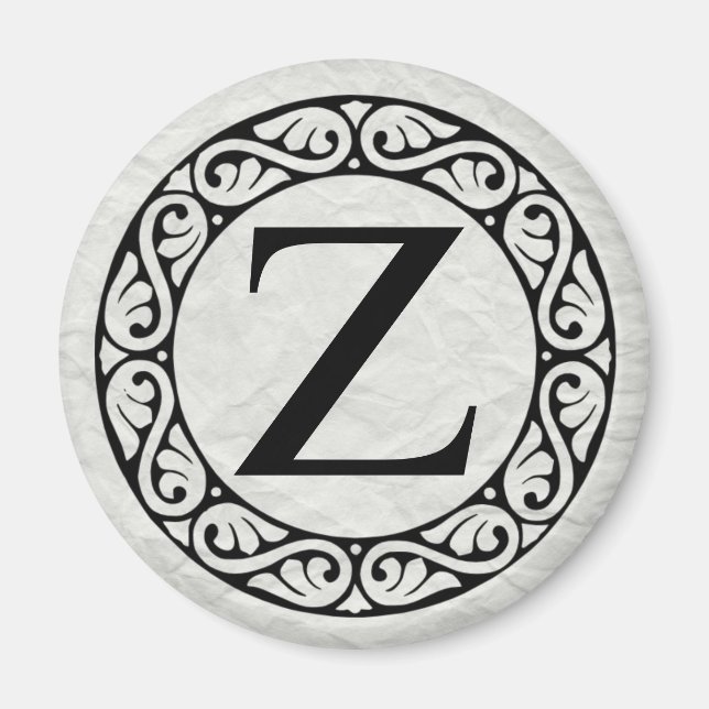 Greek Alphabet Letter Zeta Magnet (Front)