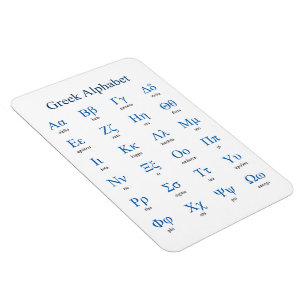 Greek Alphabet Magnet