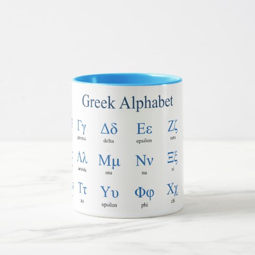 Greek Alphabet Mug