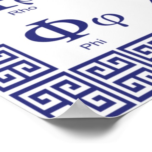 Greek Alphabet Poster Zazzle