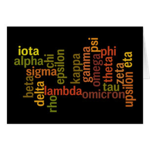 Greek Alphabet (Word Cloud) Cards