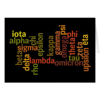 Greek Alphabet (Word Cloud) Cards