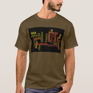 Greek Alphabet (Word Cloud) T-Shirt