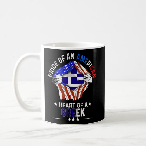 Greek American America Pride Foreign Country Greec Coffee Mug