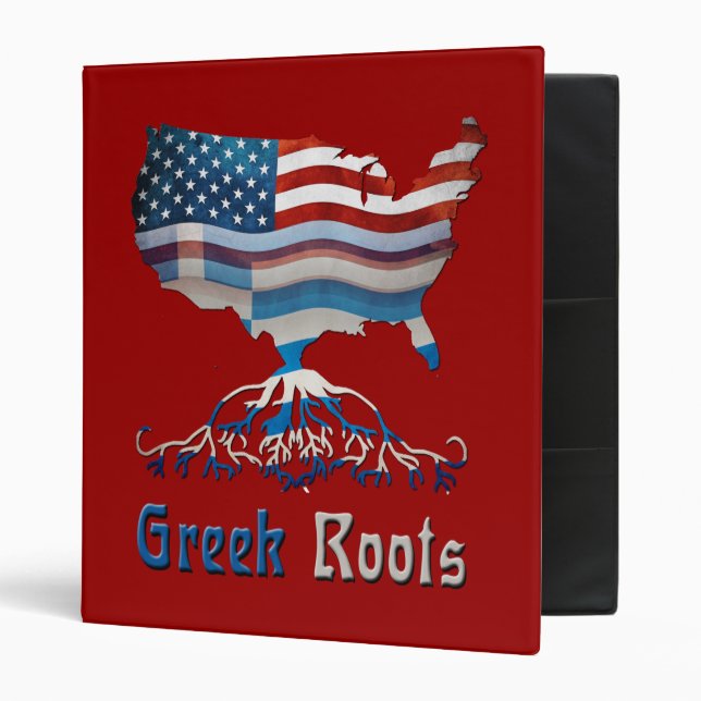 Greek American Flags Binder (Front/Inside)
