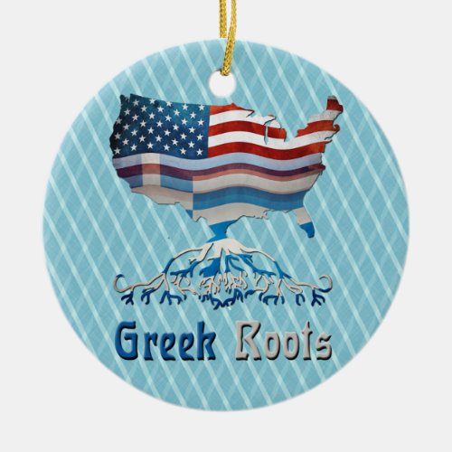 Greek American Roots Decoration