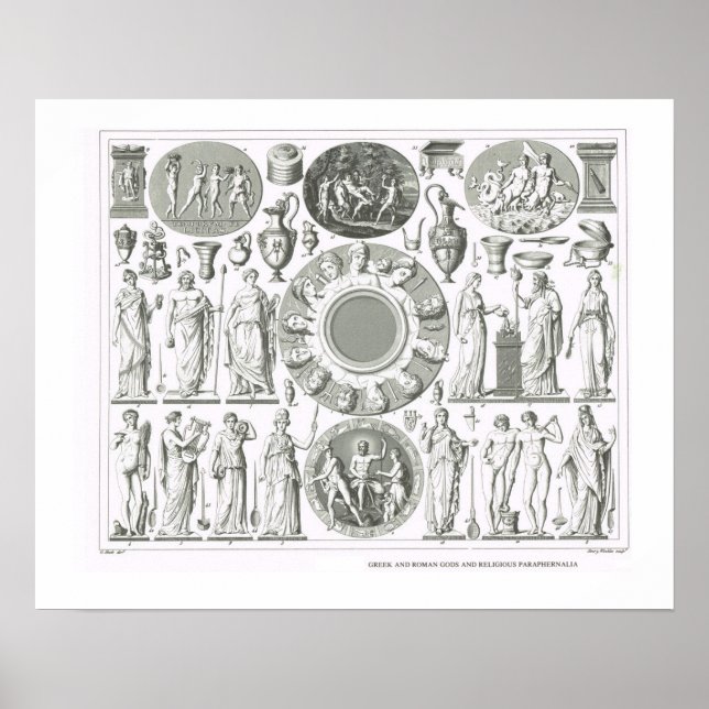 Greek and Roman gods Poster (Front)