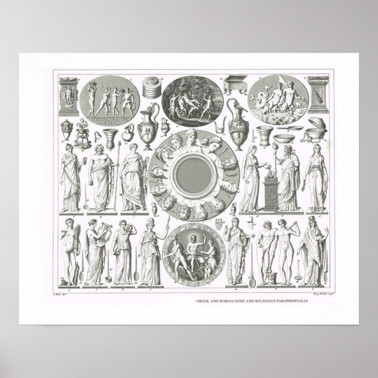 Greek and Roman gods Poster | Zazzle