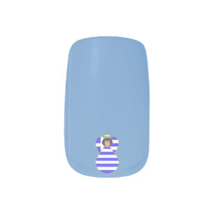 Greek Angel with Black Hair Minx Nail Wraps