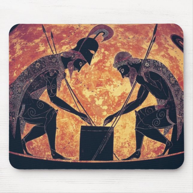 Greek Art: Achilles and Ajax Mouse Pad (Front)
