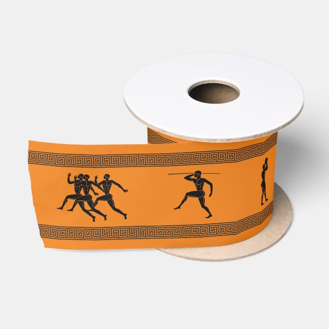 Greek Athletes Satin Ribbon (Spool)