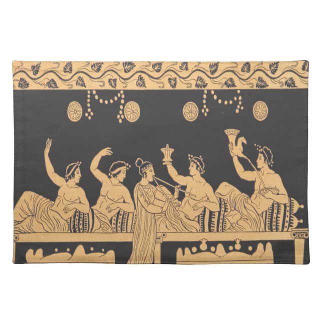 greek banquet cloth placemat (Front)