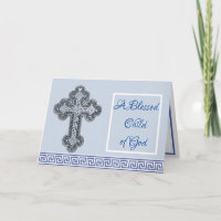 Greek Baptism Card