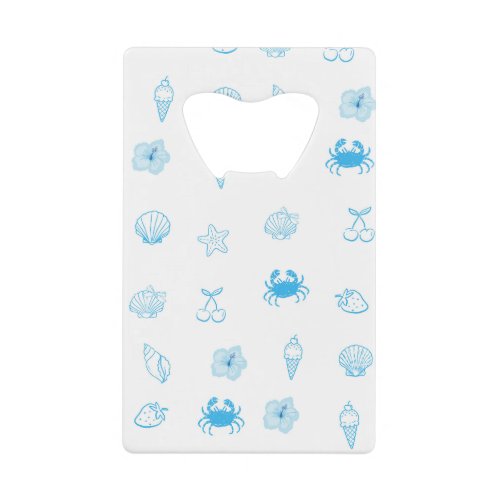 Greek Beach Minimalist Credit Card Bottle Opener