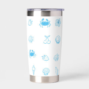 Greek Beach Minimalist Insulated Tumbler