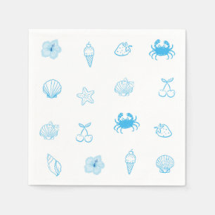 Greek Beach Minimalist Napkins