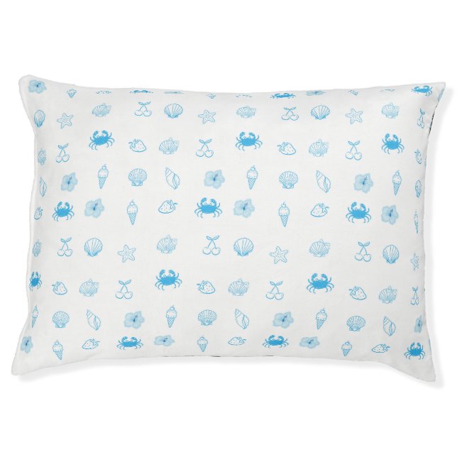 Greek Beach Minimalist Pet Bed (Front)