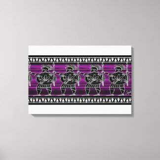 Greek Black Figure Guard Canvas Print