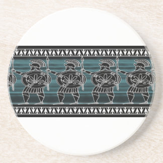 Greek Black Figure Guard Coaster