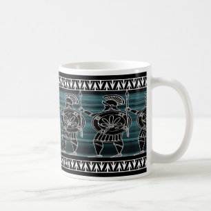 Greek Black Figure Guard Coffee Mug
