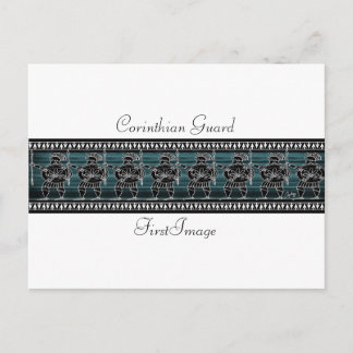 Greek Black Figure Guard Postcard