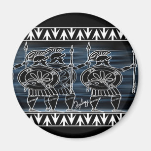 Greek Black Figure Troop Magnet