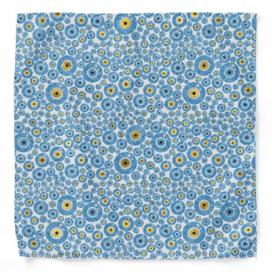 Greek Blue Glass Evil Eye Amulet Bandana