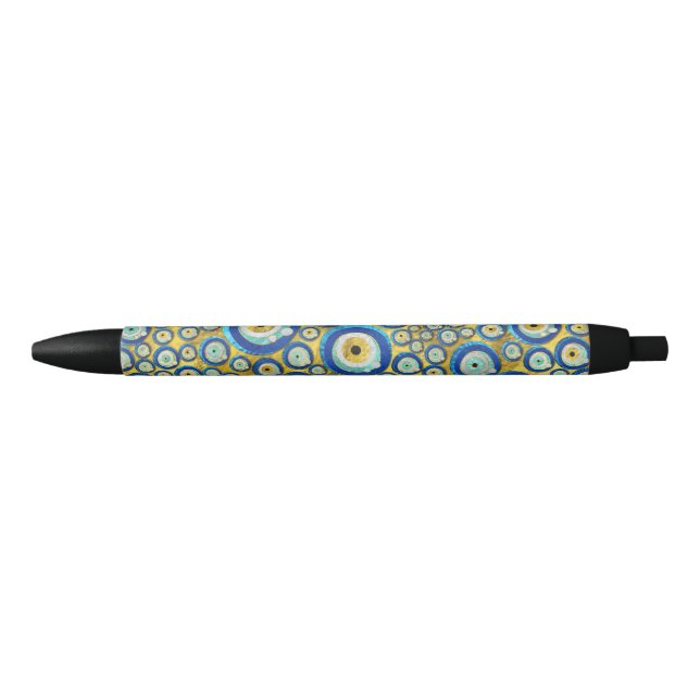 Greek Blue Glass Evil Eye Amulet Pattern Pen (Front)