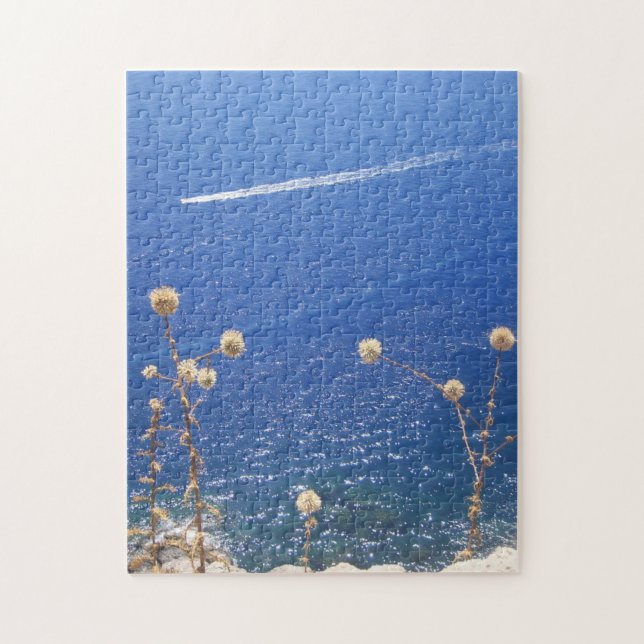 Greek Blue Sea Jigsaw Puzzle (Vertical)
