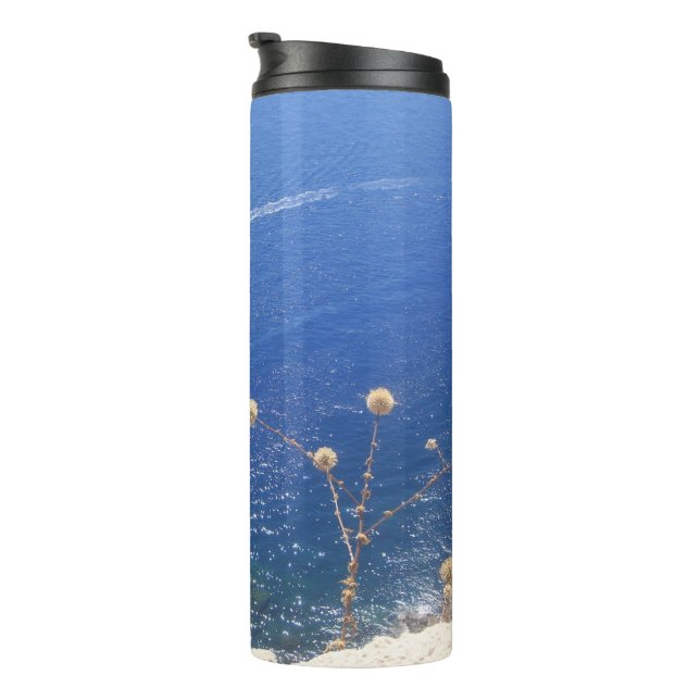 Greek Blue Sea  Thermal Tumbler (Rotated Right)