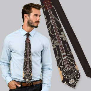 Greek bouzouki neck tie