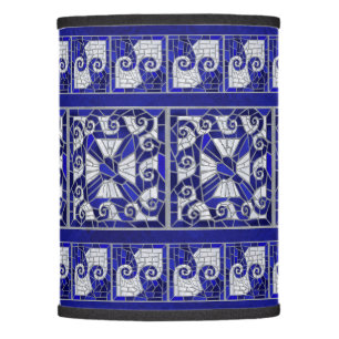 Greek Broken Tile Mosaic Art Border Lamp Shade