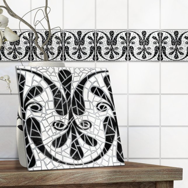 Greek Broken Tile Mosaic Black Marble (Creator Uploaded)