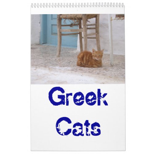 Greek Cats Calendar