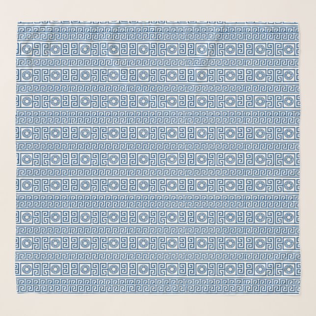 💙 "Greek Chic" Chiffon  Scarf (Front)