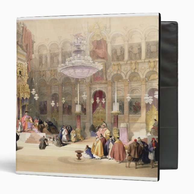 Greek Church of the Holy Sepulchre, Jerusalem, Apr 3 Ring Binder (Front/Inside)