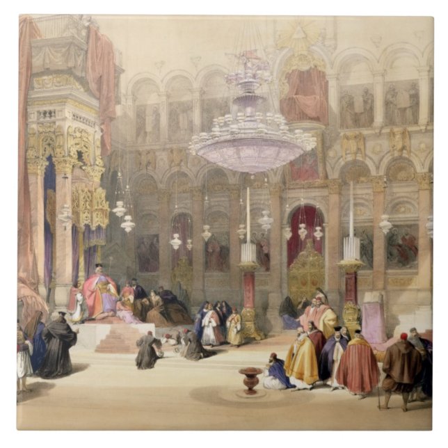 Greek Church of the Holy Sepulchre, Jerusalem, Apr Ceramic Tile (Front)