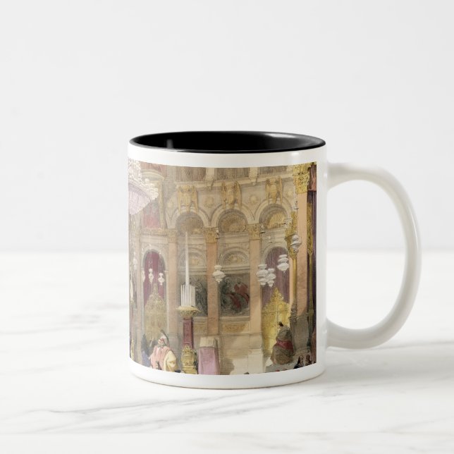 Greek Church of the Holy Sepulchre, Jerusalem, Apr Two-Tone Coffee Mug (Right)