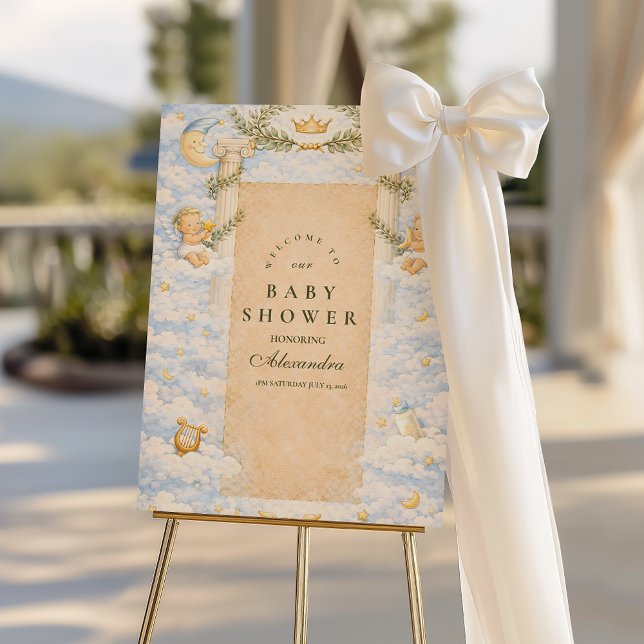 Greek Classic Columns Baby Shower Foam Board (Creator Uploaded)