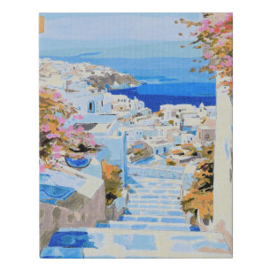 Greek Coast 3 Faux Canvas Print