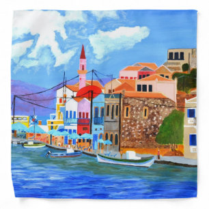 Greek Coast bandana