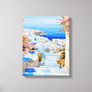 Greek Coast Canvas Print