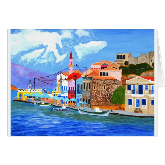 Greek coast cards (Front Horizontal)