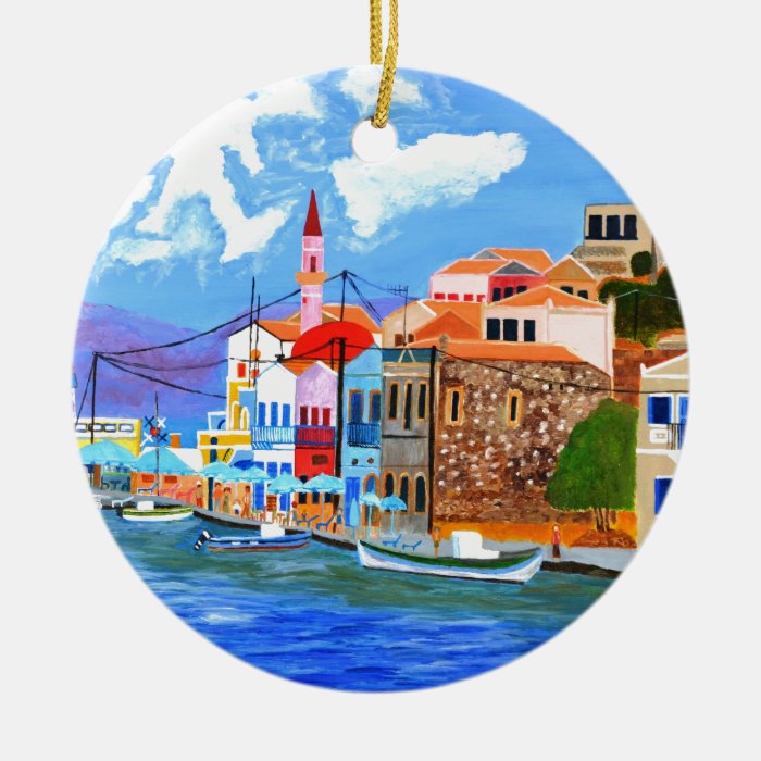 Greek coast christmas tree ornaments