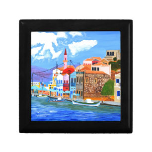 Greek coast jewelry box