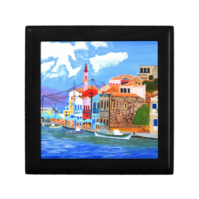 Greek coast jewelry box (Front)