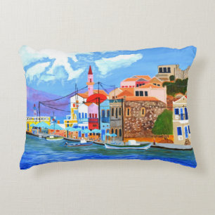 Greek Coast Pillow