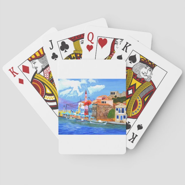 Greek coast poker cards (Back)